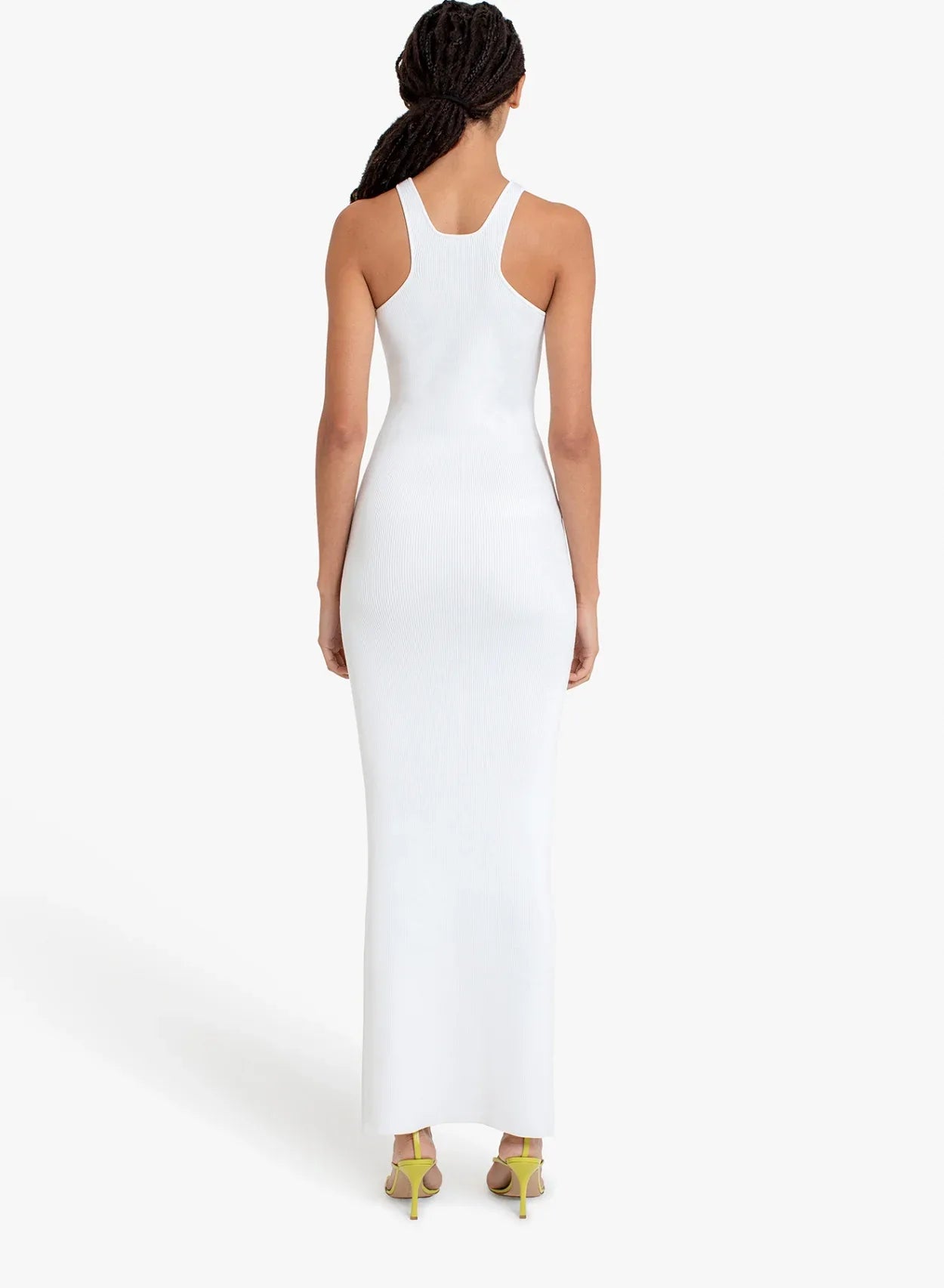Avila Long Ivory Knit Ribbed Maxi Dress | GAUGE81 Ivory / L Avila Long Ivory Knit Ribbed Maxi Dress | GAUGE81 Ivory / L