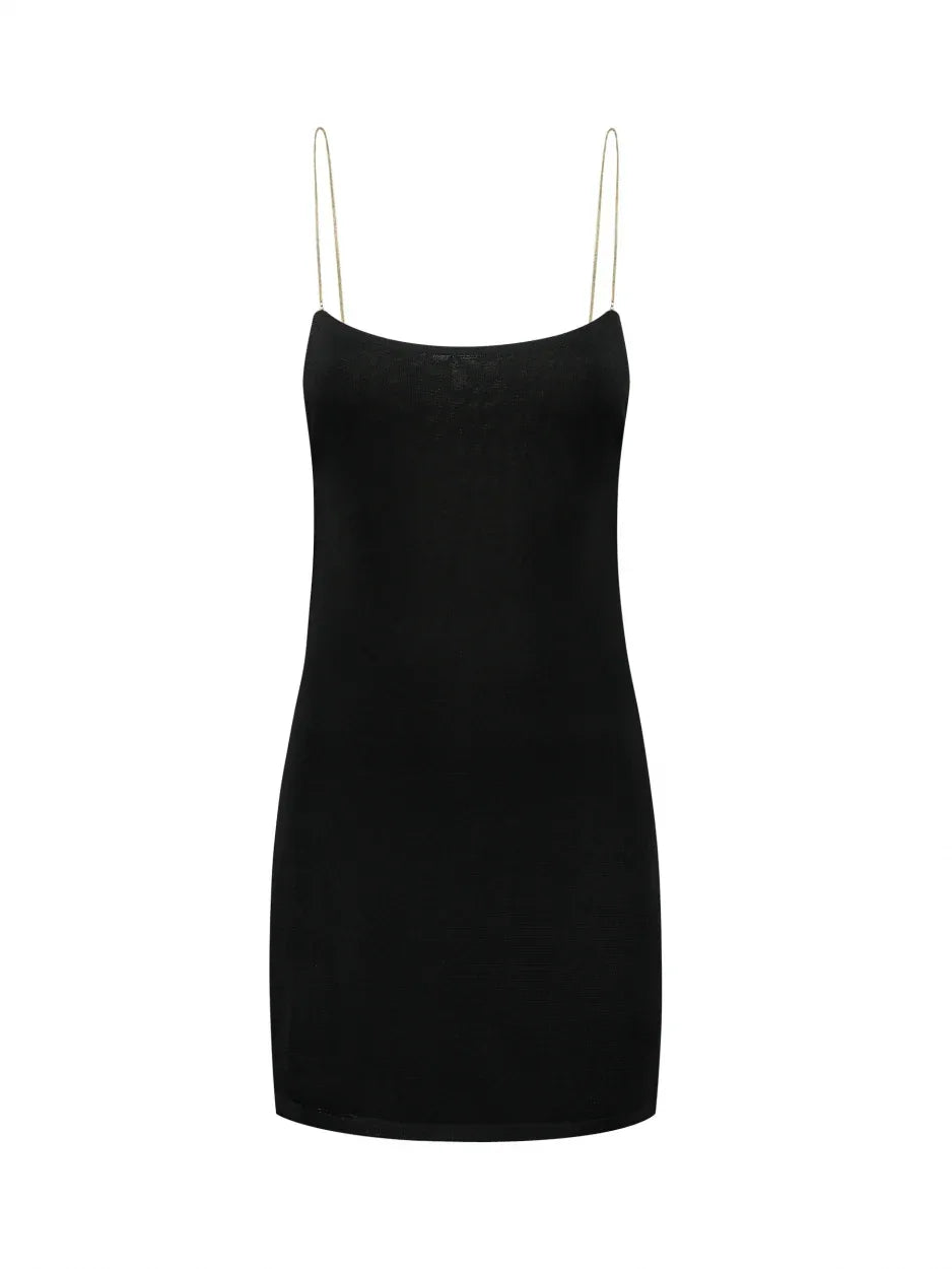 Hira Short Black Strappy Silk Mini Dress | GAUGE81 GAUGE81 Hira Short Black Strappy Silk Mini Dress | GAUGE81 GAUGE81