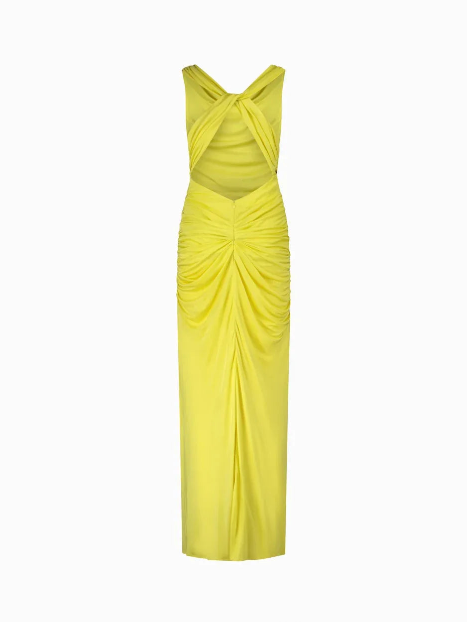 Ina Long Snake Eye Draped Jersey Maxi Dress | GAUGE81 GAUGE81 Ina Long Snake Eye Draped Jersey Maxi Dress | GAUGE81 GAUGE81