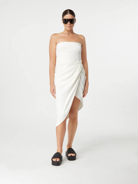 Gauge81 White Lica Midi Dress