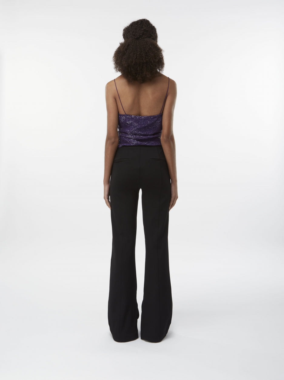 purple sequin spaghetti top