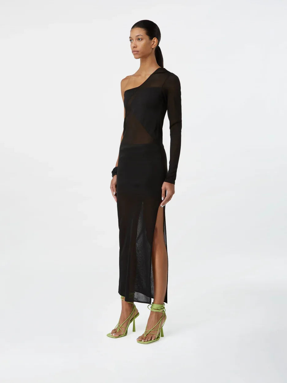 green and black print dress Green And Black Animal Print 2 In 1 Long Sleeve Wrap Midi Dress AX Paris