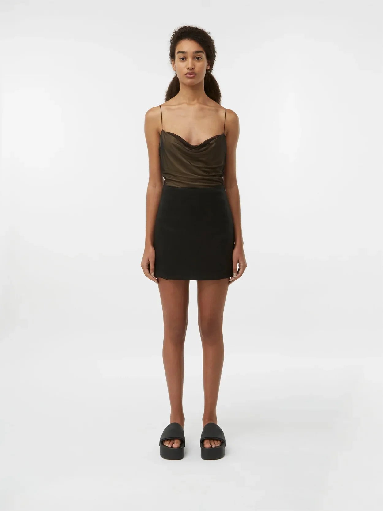Mani Linen – Black Linen Mini Skirt | GAUGE81 – GAUGE81