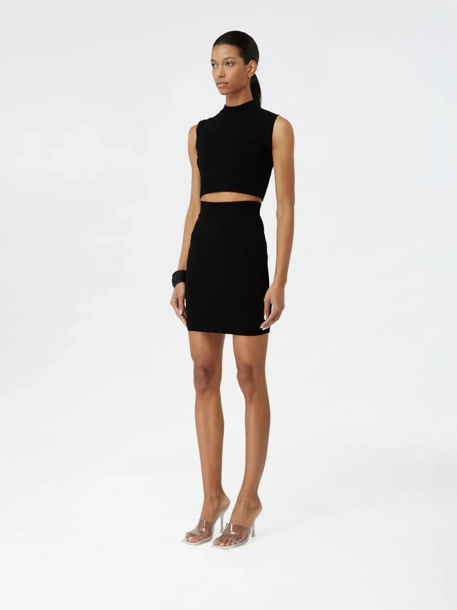 black mock neck bodycon dress Black Mock Neck Solid Bodycon Dress Sz XS S M L