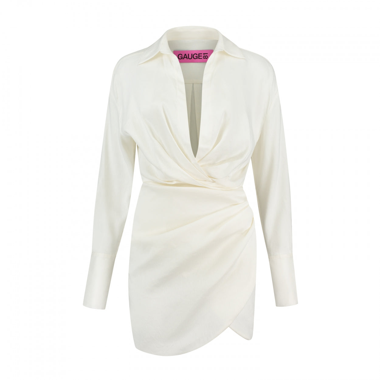 Naha Ivory Linen Mini Shirt Dress | GAUGE81 Ivory / 38 Naha Ivory Linen Mini Shirt Dress | GAUGE81 Ivory / 38