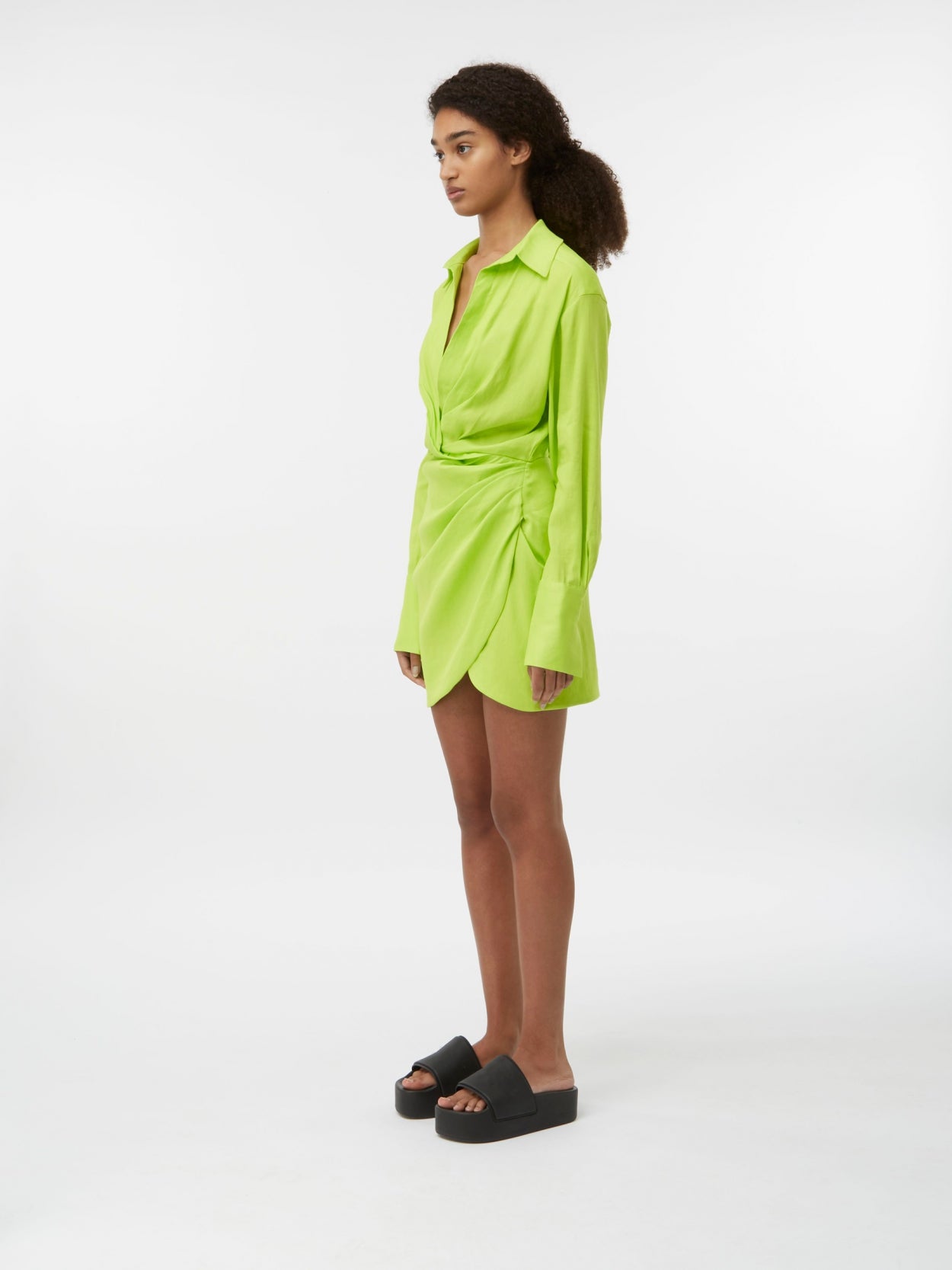 naha short dress Gauge81 'naha short' Silk Dress
