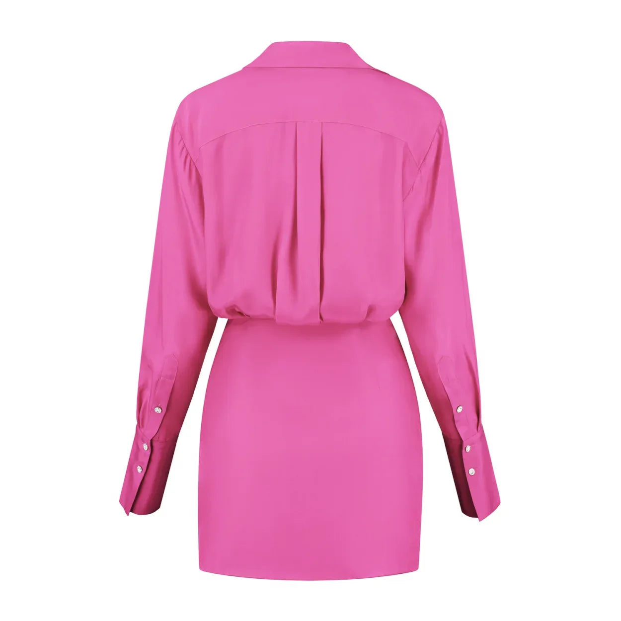 Gauge81 Women's Naha Silk Minidress - Hot Pink - Size Small Gauge81 Women's Naha Silk Minidress - Hot Pink - Size Small