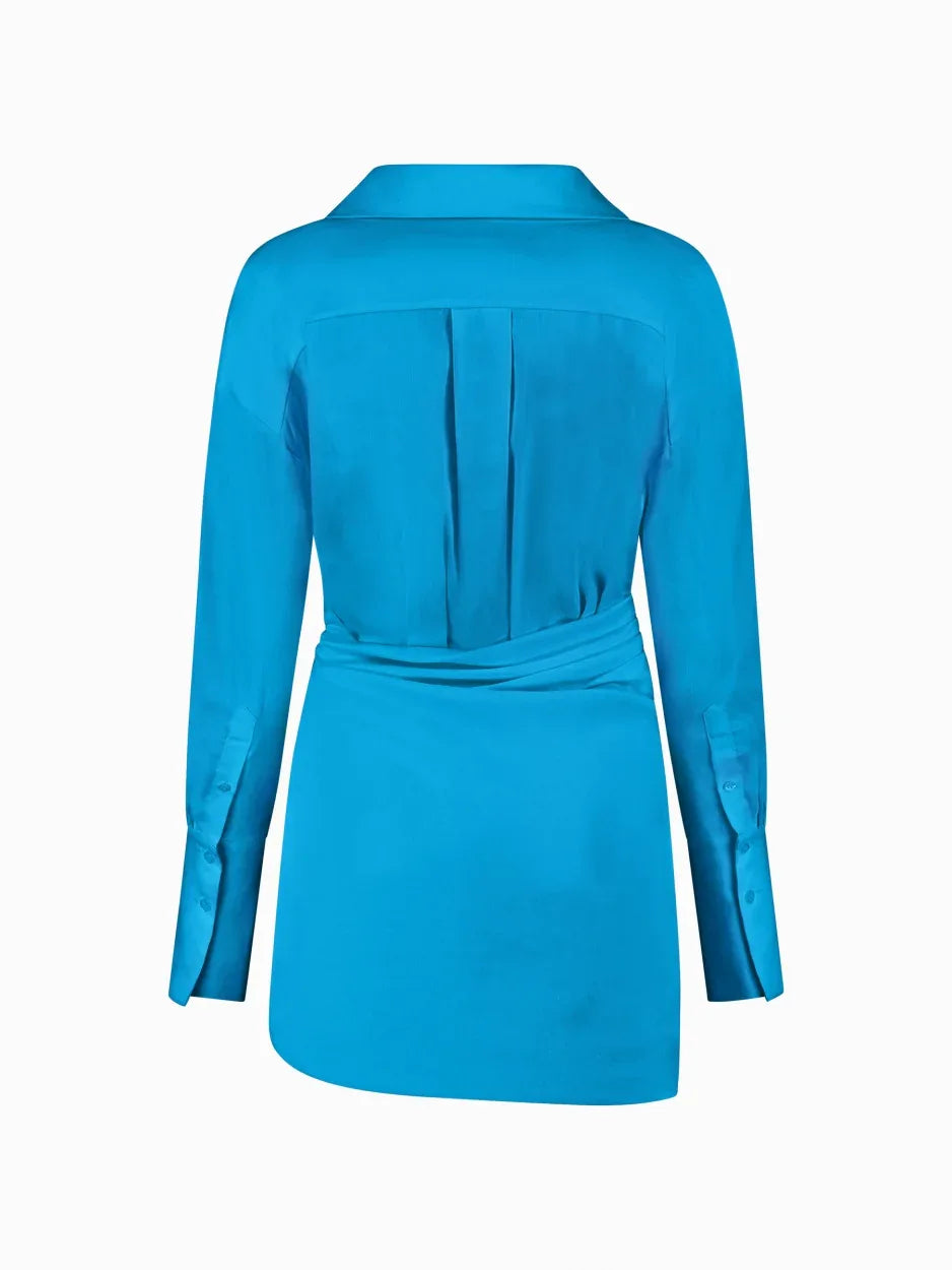 GAUGE 81 Puno Line Mini Dress Reef (Final Sale) - Blue - 38 GAUGE 81 Puno Line Mini Dress Reef (Final Sale) - Blue - 38