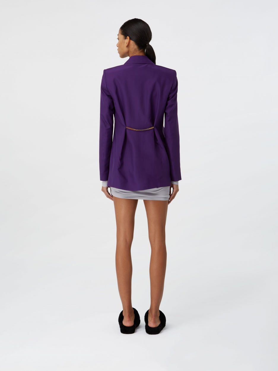 purple blazer shirt