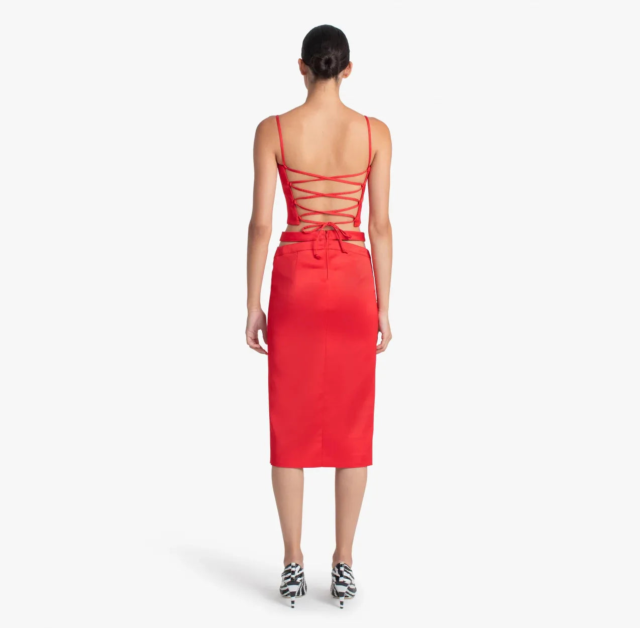 gauge81 red dress GAUGE81 - Sabinas Silk Wrap Shirt - Red - EU 36