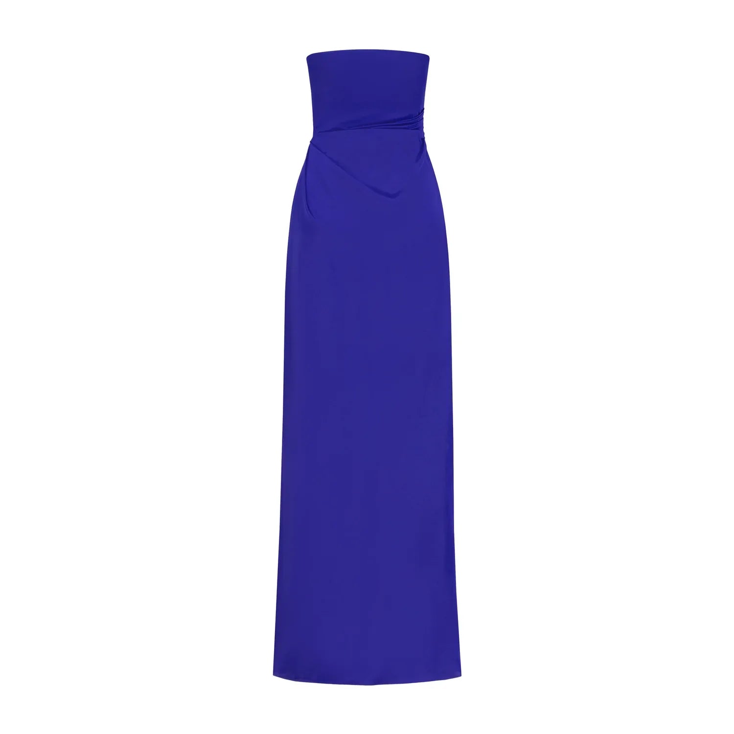 Lica Long Ultramarine – Strapless Silk Maxi Dress